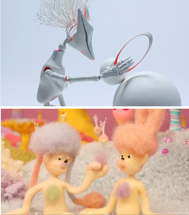 (上)河野宏樹氏「creator」、(下)当真一茂氏「パモン」