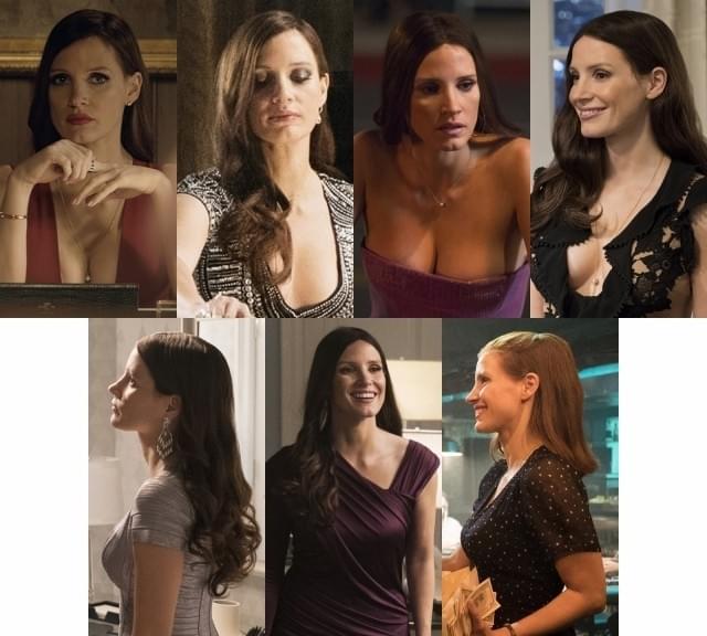 J・チャステイン、胸元大胆露出！「モリーズ・ゲーム」セクシー衣装映像集公開