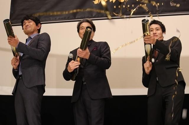 役所広司「孤狼の血」公開に万感の表情 松坂桃李「忘れられない作品」