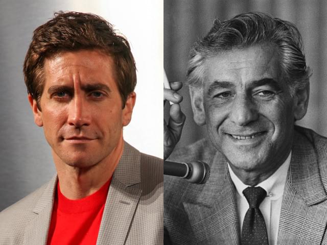 作曲家レナード・バーンスタインに扮する ジェイク・ギレンホール（左）