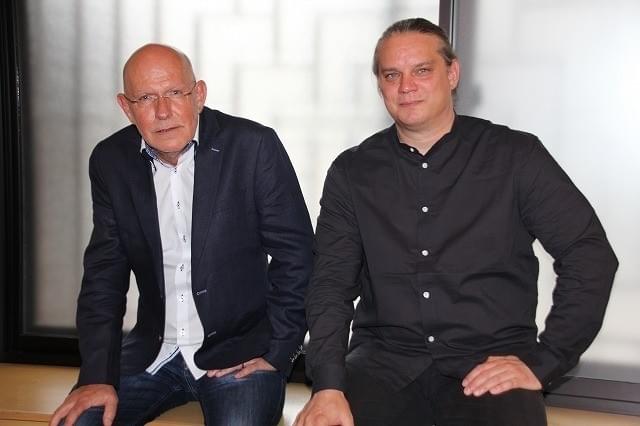 取材に応じたC・クレーネス監督（左）とF・バイゲンザマー監督（右）