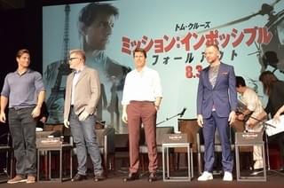 トム・クルーズ生涯現役宣言！「ミッション：インポッシブル」一行が来日会見