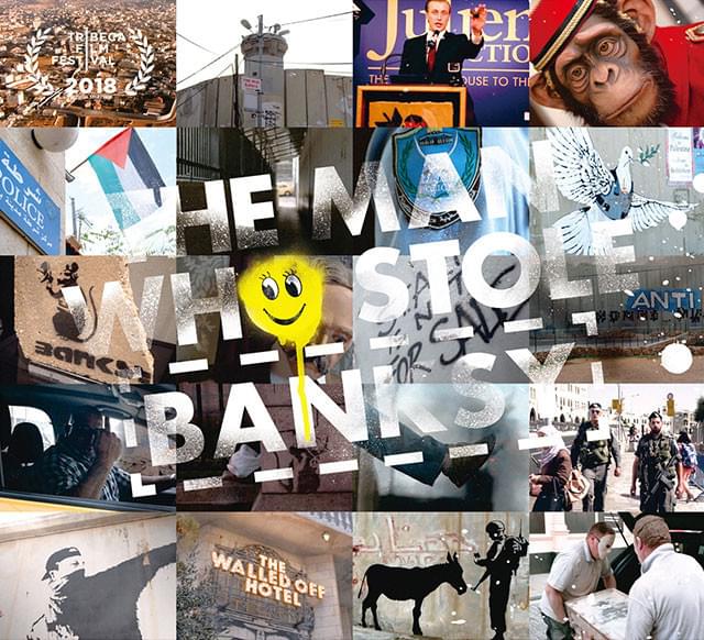 「バンクシーを盗んだ男」冒頭映像公開！作品を切り取った張本人がいきなり登場