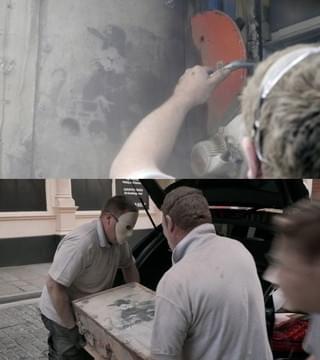 カメラは暗躍する“美術ハンター”の姿をとらえた！「バンクシーを盗んだ男」本編映像