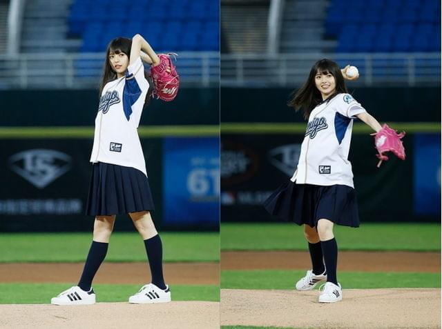 齋藤飛鳥、台湾で人生初の始球式