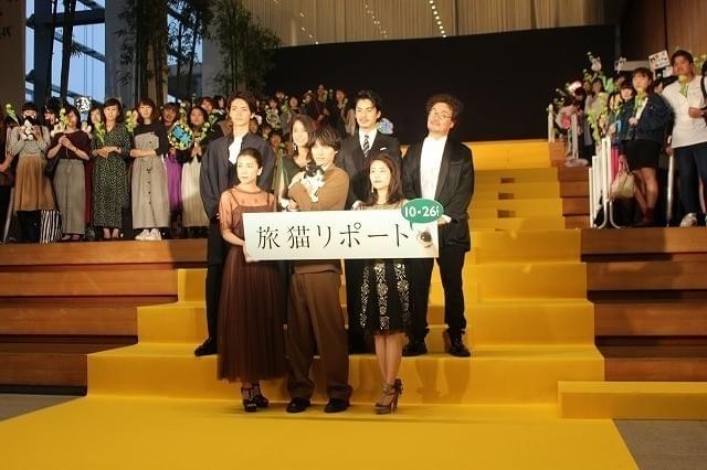 福士蒼汰、緊張しきりの「旅猫リポート」相棒を満面の笑顔でケア！