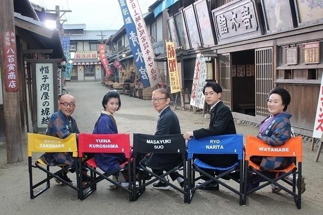 太秦の東映京都撮影所で撮影中！