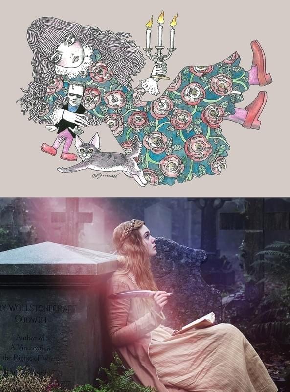 宇野亞喜良氏とエル・ファニングがコラボ