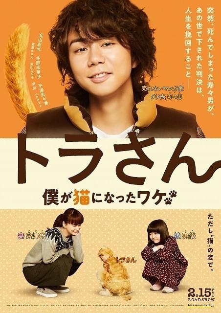 キスマイ北山宏光の初主演作「トラさん」温かなビジュアル披露！ネコ姿収めた映像も完成