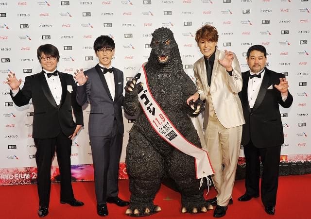 宮野真守＆櫻井孝宏、TIFFで“ゴジラポーズ” 関智一らは「PSYCHO-PASS」アピール