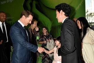 “日米”グリンチ、大泉洋とB・カンバーバッチがワールドプレミアで初対面！