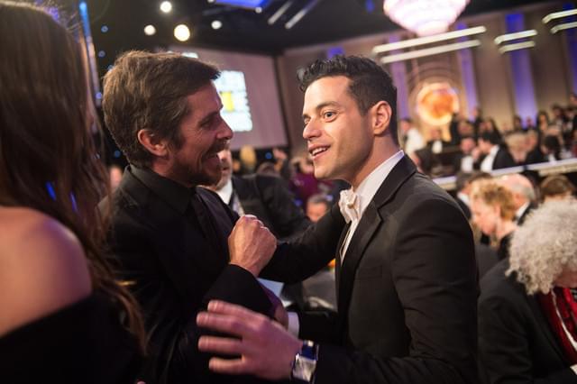 主演男優賞に輝いたクリスチャン・ ベール（左）とラミ・マレック