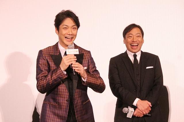 野村萬斎＆香川照之、まさかの“チュー”!? 「七つの会議」で激しい口論の応酬
