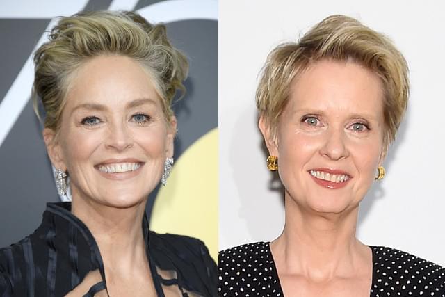 シャロン・ストーン（左）とシンシア・ニクソン