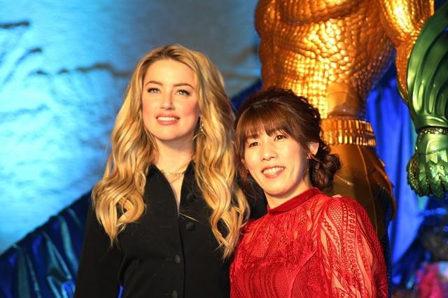 「アクアマン」アンバー・ハード来日にファン熱狂 吉田沙保里の宣戦布告に「絶対に無理！」