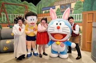 ドラえもん＆のび太、グーでどつかれる 吉本新喜劇にサプライズ出演で笑いの洗礼