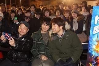 斎藤工、熱気あふれる“ストーブパーティ”に来場！ 最新作「コンプライアンス」の存在を明かす