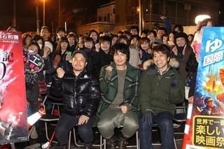 斎藤工、熱気あふれる“ストーブパーティ”に来場！ 最新作「コンプライアンス」の存在を明かす