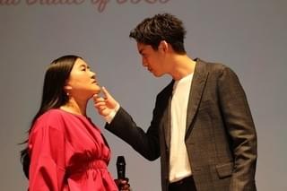 「ガンバレルーヤ」よしこ 速水もこみち＆大野拓朗と夢の“あごクイ”実演！