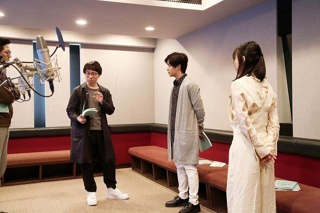 新海監督のアドバイスに耳を傾ける醍醐&森