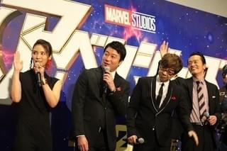 「アベンジャーズ」完結編最速上映に、米倉涼子ら声優陣が集結！「見ないと平成は終われない」