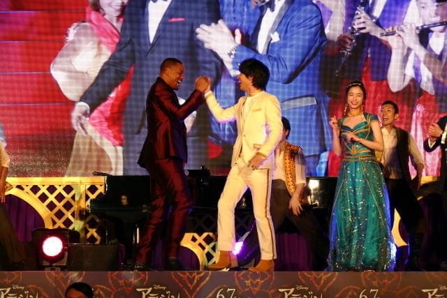 ウィル・スミス、ジーニーの声優を務める山寺宏一と対面「共通点はハンサムなところ」