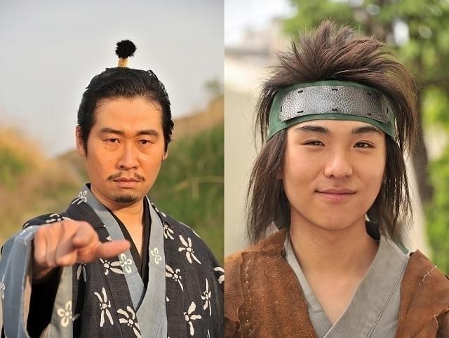 前野朋哉（左）＆若林時英が戦国時代の 魔王と忍者に