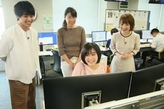 「天気の子」醍醐虎汰朗＆森七菜がお天気キャスターに挑戦！ 日本気象協会を訪問