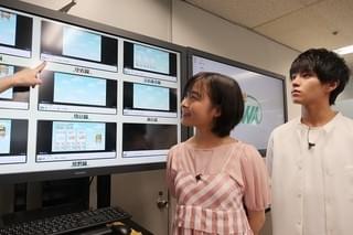 「天気の子」醍醐虎汰朗＆森七菜がお天気キャスターに挑戦！ 日本気象協会を訪問