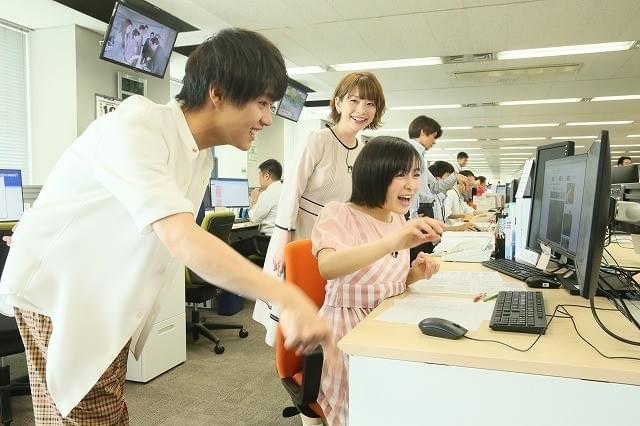 「天気の子」醍醐虎汰朗＆森七菜がお天気キャスターに挑戦！ 日本気象協会を訪問