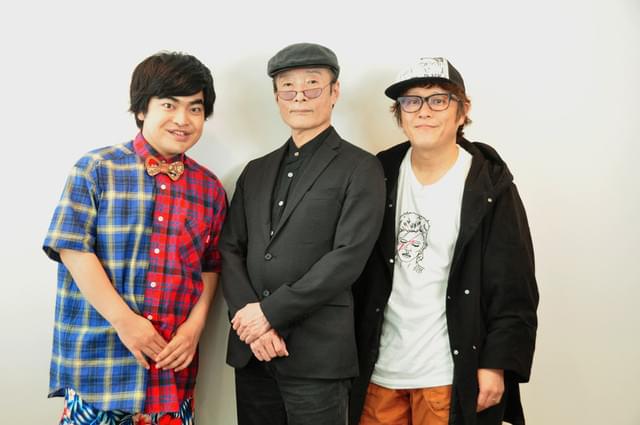 取材に応じた魔夜峰央×加藤諒×小林顕作監督