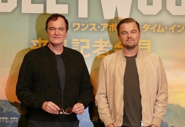 来日を果たしたクエンティン・タランティーノ 監督とレオナルド・ディカプリオ