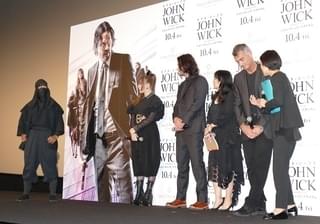 来日中のキアヌ・リーブス、忍者と一緒に「ジョン・ウィック」最新作のヒット祈願