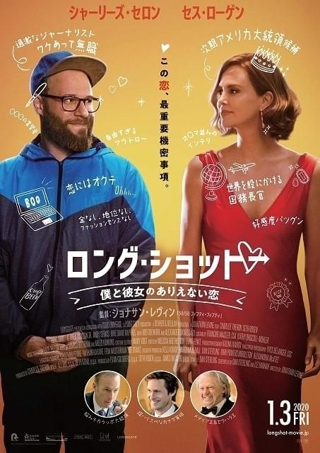 シャーリーズ・セロン&セス・ローゲンのギャップが印象的なポスター