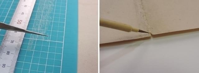 補修は、微小に仕立てた紙を使用する