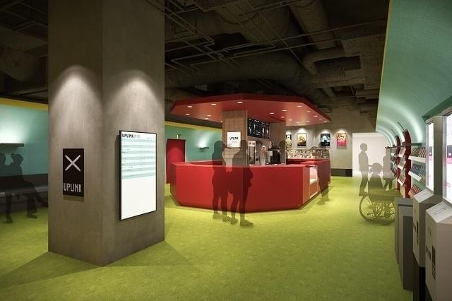 4スクリーン（計215席）からなるミニシアター・コンプレックス