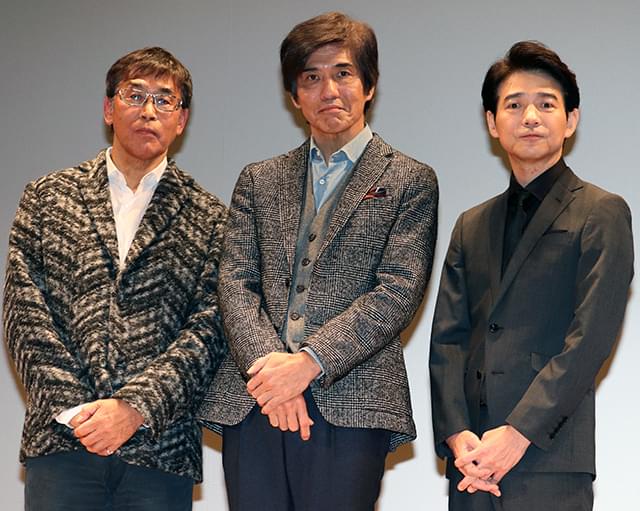 登壇した佐藤浩市、吉岡秀隆、若松節朗監督