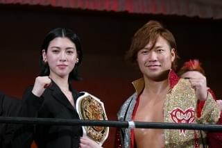 三吉彩花、レスラー相手に華麗な蹴り！主演作「犬鳴村」をリング上でアピール