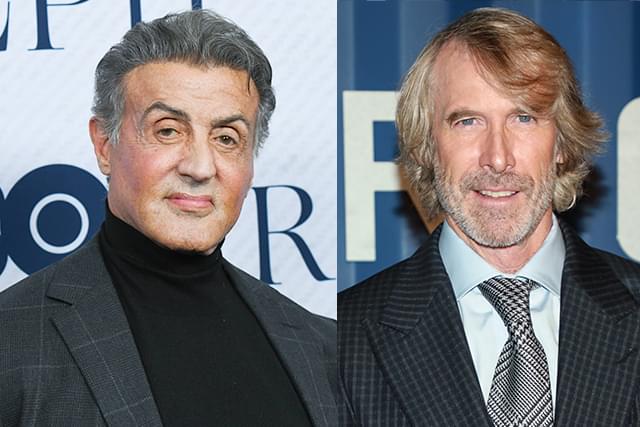 タッグを組むシルベスター・スタローン（左）とマイケル・ベイ