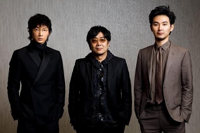 取材に応じた綾野剛、松田龍平、大友啓史監督