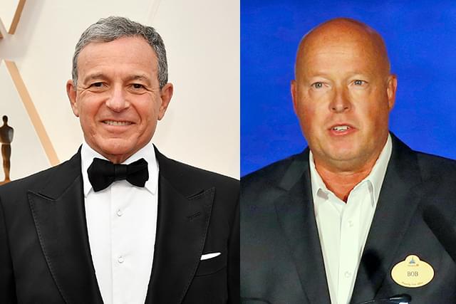 ボブ・アイガー氏（左）とボブ・チャペック氏