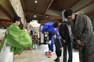 中川大志、「ソニック」公開延期も「早く届けたい」 山寺宏一＆寺嶋眞秀と“勝運”祈願