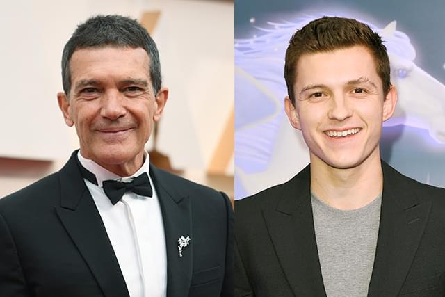 アントニオ・バンデラス（左）とトム・ホランド