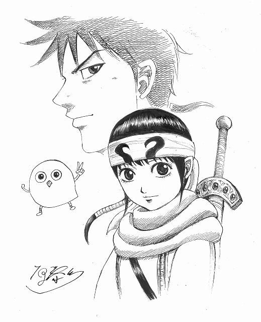 原作者・原泰久氏の書き下ろしイラスト