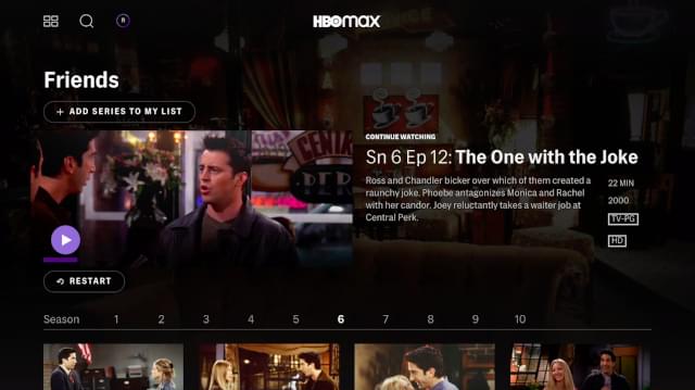 ドラマ「フレンズ」など旧作が充実