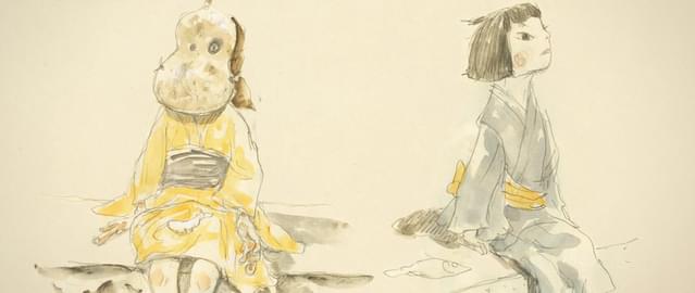 松本大洋氏が描いた、犬王と友魚(ともな)