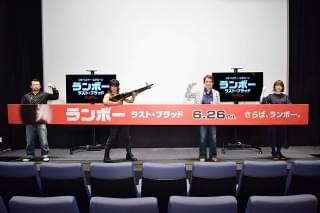 武田真治、ランボー完コピスタイルで登場！ スタローンの筋肉美は「世界最高峰」