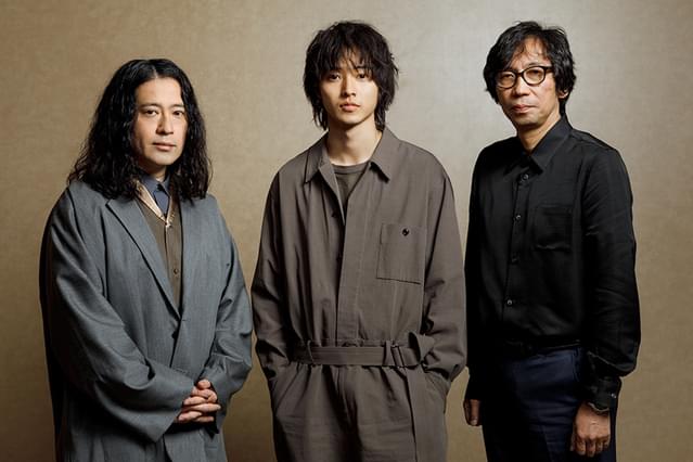 取材に応じた(左から)又吉直樹、山崎賢人、行定勲監督