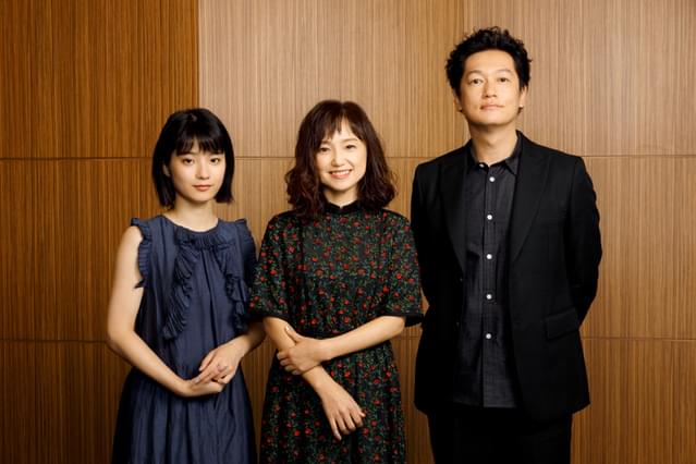 取材に応じた永作博美、井浦新、蒔田彩珠