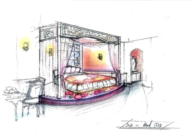 釧路湿原をイメージした部屋